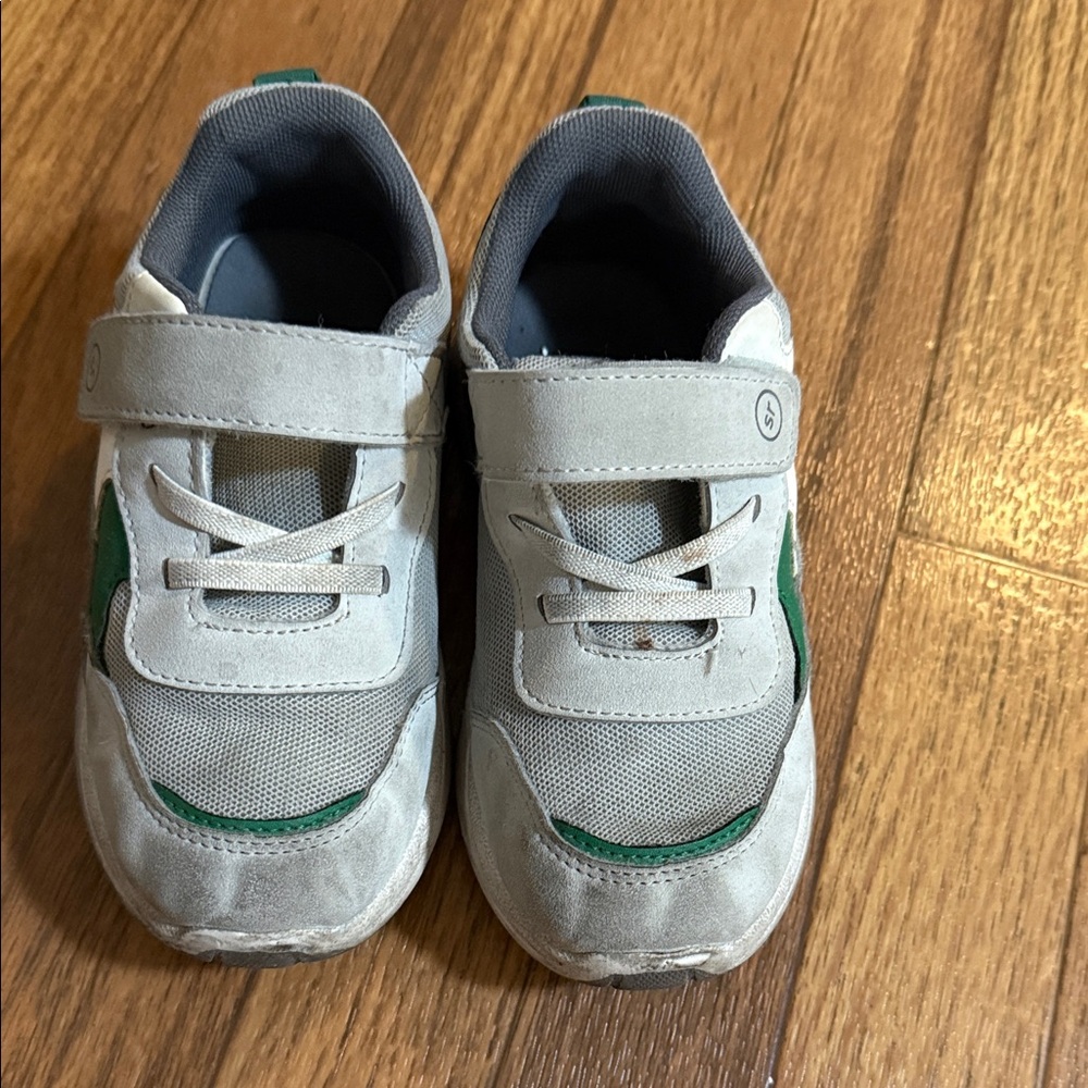 Stride Rite Gray and Green Kids' Sneakers